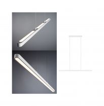 Suspension Lento grd LED 1x_W Blanc 230 V aluminium /plastique (79901)
