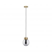 Suspension Linja 1 flamme Verre fumé/laiton brossé (79743 )