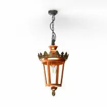 Suspension Louvre N&deg;1 E27 Cuivre patin&eacute; vernis (133001080)