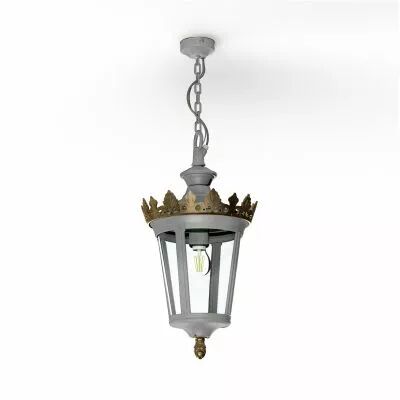 Suspension Louvre N�1 E27 Gris soie (133001105)