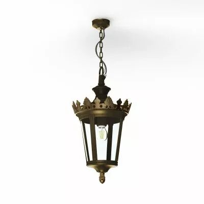 Suspension Louvre N�1 E27 Patin� dor� (133001009)