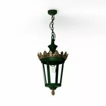 Suspension Louvre N&deg;1 E27 Vert Anglais (133001019)