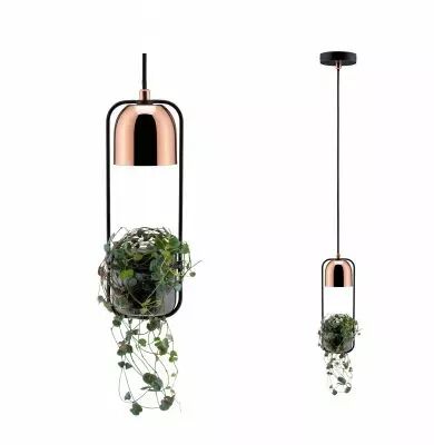 Suspension Neordic Tasja max1x20W GU10 Noir/cuivre 230V m�tal (79749)