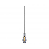 Suspension Neordic Tilla avec prise max20W E27 gris aluminium 230V tissu/mét (78437)