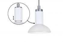 Suspension Runa max 1x_W GU10 Blanc/Gris 230V Métal (79522)