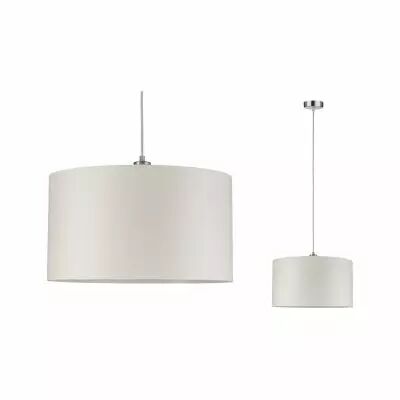 Suspension Tessa Cr�me/Acier bross� sans ampoule, max. 60 W E27 (70924 )