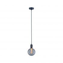 Suspension Tilla Neordic max1x60W E27 bleu nuit 230V tissu/mét (78435)