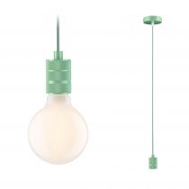 Suspension Tilla Neordic max1x60W E27 vert clair 230V tissu/mét (78431)