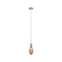 Suspension Tilla Neordic max1x60W E27 vert clair 230V tissu/mét (78431)