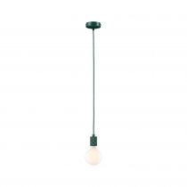 Suspension Tilla Neordic max1x60W E27 vert foncé 230V tissu/mét (78433)