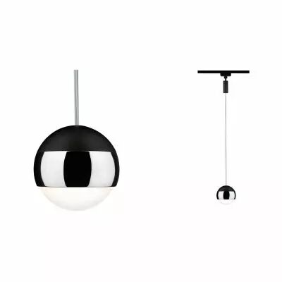 Suspension URail Capsule II 6W 2700K Nr d�p/Chrome 230V m�tal/Syn gradable (96808)