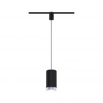 Suspension URail Corus max.1x50W E27 noir dépoli 230V Métal/plastique (95402)