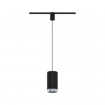 Suspension URail Corus max.1x50W E27 noir dépoli 230V Métal/plastique (95402)