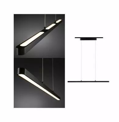 Suspension URail Lento 42W Noir d�p 230 V, m�tal gradable (96816)