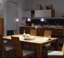 Suspension URail Sarrasani Noir mat#Dichroïque max. 20W E14 sans ampoule (96976)