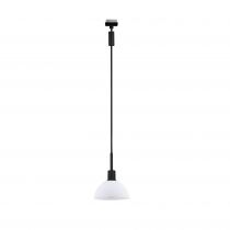 Suspension URail Sarrasani Noir mat#Opale max. 20W E14 sans ampoule (96974)
