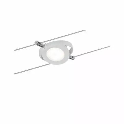 Syst�me � c�bles DC LED spot RoundMac 1x4W blanc mate 12V DC plastique (94088)