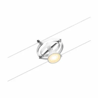 Syst�me c�bles Cardan Spot individuel GU5,3 max. 10W 12V Blanc d�poli/Chrome (94439)
