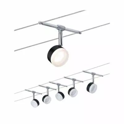 Syst�me c�bles LED ClearLED Kit de base 5x300lm 5x4W 2700K 230/12V Noir/Chrome (94457)