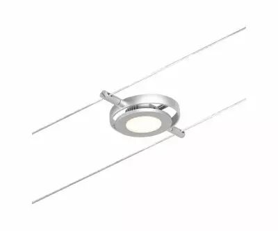 Syst�me c�bles LED RoundMac Spot individuel 450lm 4,5W 3000K 12V Chrome mat/Chrome (94415)