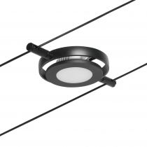 Système câbles LED RoundMac Spot individuel 450lm 4,5W 3000K 12V Noir mat/Chrome (94419)