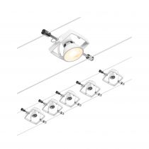 Système câbles Mac II Kit de base GU5,3 max. 5x10W 230/12V Blanc dépoli/Chrome (94432)