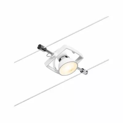 Syst�me c�bles Mac II Spot individuel GU5,3 max. 10W 12V Blanc d�poli/Chrome (94433)