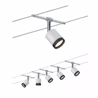 Syst�me c�bles TubeLED 5x4W Chrome/Chrome mat  (3981 )