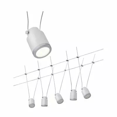 Syst�me c�bles TunLED 5x4W Blanc/Chrome mat  (3980 )