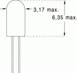 T1 3,17x6,35 10v 27ma (017410)