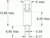 T13/4 6x16 12v 40ma bp (018302)