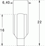 T2 6,4x22 10v 40ma asa6 (015500)