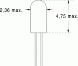 T3/4 2,36x4,7 5v 60ma (017565)