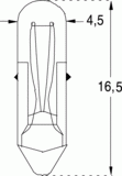 T4,5 4x16 12v 100ma (015151)