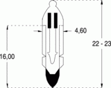 T4,6 4x22 110v 0,5ma neon (015130)