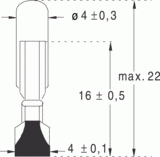 T4,6 4x22 12v 20ma (014120)