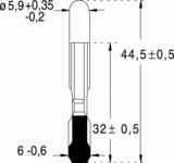 T6,8f 6x44 6v 200ma (011080)