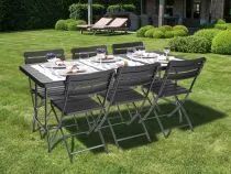 Table Pliante - Imitation Bois - 180 X 75 X 74 Cm (FP180W)