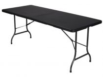 Table pliante - imitation rotin - 180 x 75 x 74 cm (FP180R)