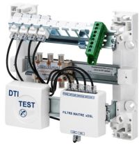 Tableau de communication grade 1 - 4 RJ45 et 4 sorties TV (GW40506)