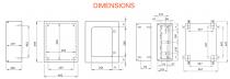 Tableau metal avec hublot 405x500x200 (GW46233)