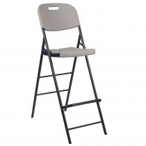 TABOURET DE BAR À DOSSIER - PLIANT (FP140N)