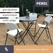TABOURET DE BAR &Agrave; DOSSIER - PLIANT (FP140N)