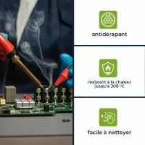 Tapis Antistatique Avec Cordon De Terre - 70 X 100 Cm (AS15)
