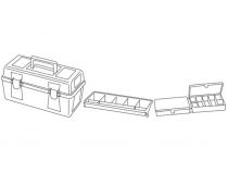 TAYG - COFFRE À OUTILS - 356 x 184 x 163 mm