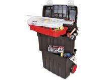 TAYG - COFFRE À OUTILS - ROULETTES - 470 x 290 x 630 mm - AVEC PLATEAU ET BAC