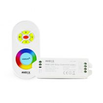 TELECOMMANDE 20M RF + CONTROLEUR RGB 216W 12V/24V DC (75180)