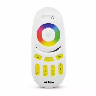 TELECOMMANDE 20M RF GAMME 4 ZONES RGB + W (7649)