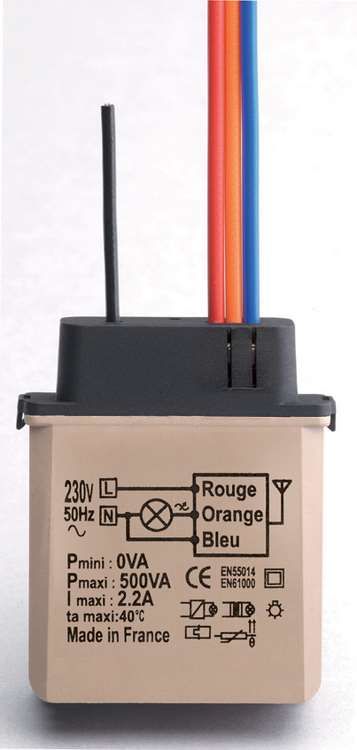 Connecteur électrique clipsable 4 fils 12/24V ou 230V