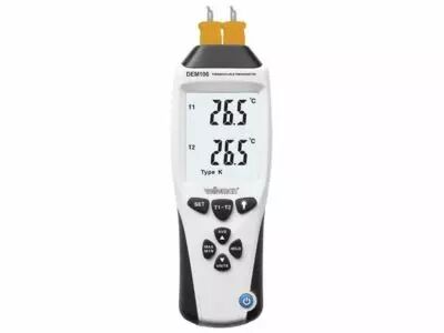 THERMOM�TRE AVEC THERMOCOUPLES TYPES K/J (DEM106)